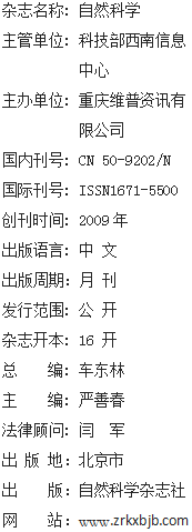 《自然科学》杂志社【官网】